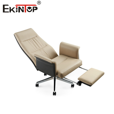 Ergonomik Yönetici Çok Fonksiyonlu Deri Ofis Sandalyesi Yüksek yoğunluklu Kalıplı Köpük
