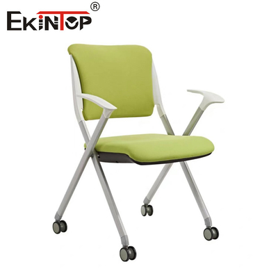 Modern stil katlanabilir antrenman sandalyesi koltuk yatakları tekerlekler gri boya tabanlı