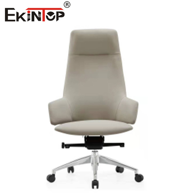 ODM Ergonomik Ofis Sandalyesi Deri Koltuk ve Tekerleklerle Düzenlenebilir Gaz Asansörü