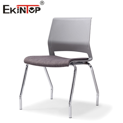 Plastik Sırt Yastığı Metal Bacaklı Sürdürülebilir Eğitim Sandalyesi Minimalist Stil