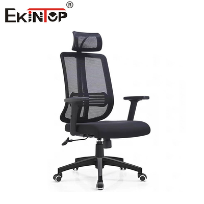 Yüksek Sırt Lumbal Destek Ofis Sandalyesi Ergonomik Kumaş Mesh Döner