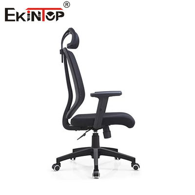 Yüksek Sırt Lumbal Destek Ofis Sandalyesi Ergonomik Kumaş Mesh Döner