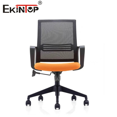 Mid Back Mesh Office Chair With Sponge Seat Cushion Synchronized Mechanism (Sponca Koltuk Yastığı ile Orta Arka Ağı)