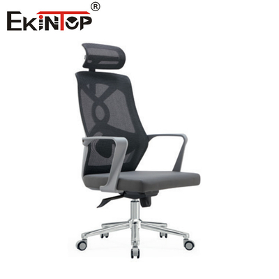 Çalışma için başkalamalı Gri Yüksek Sırt Ergonomik Mesh Ofis Sandalyesi