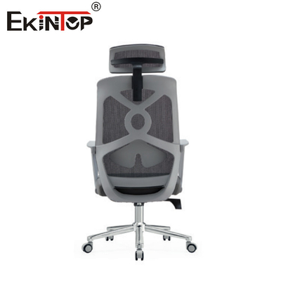 Çalışma için başkalamalı Gri Yüksek Sırt Ergonomik Mesh Ofis Sandalyesi