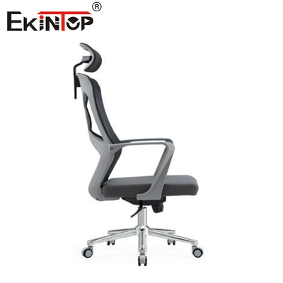 Çalışma için başkalamalı Gri Yüksek Sırt Ergonomik Mesh Ofis Sandalyesi