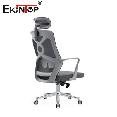 Çalışma için başkalamalı Gri Yüksek Sırt Ergonomik Mesh Ofis Sandalyesi