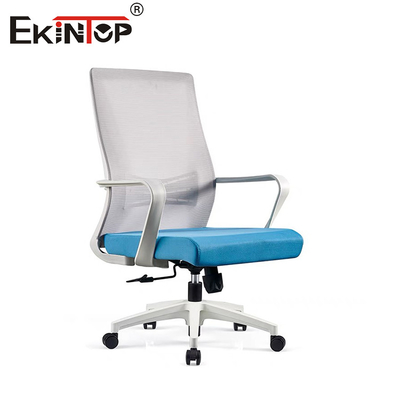Koltuk yaslı orta arka ağlı ofis sandalyesi Nylon tabanlı kendi kendine montaj