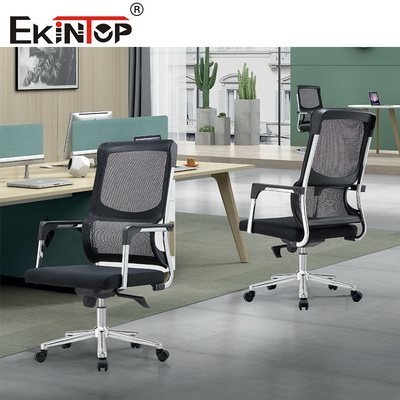 Black Mesh Ergonomik Ofis Sandalyesi Modern Stil Standart Boyut