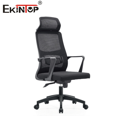 Köpük Koltuk Minderi Modern Stil ile Yüksek Arkalıklı Siyah Ergonomik Mesh Ofis Koltuğu