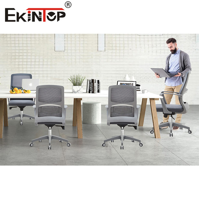 Modern tarzı koltuk desteleri tekerlekleri ile düşük maliyetli mesh malzemesi ofis sandalyesi