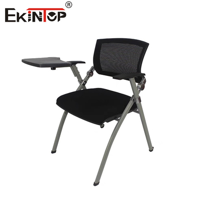 Modern Tarzda Siyah Katlanabilir Metal Bacak Eğitim Ofis Koltuğu