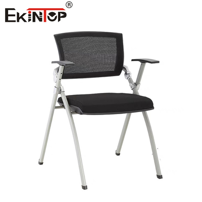 Modern Tarzda Siyah Katlanabilir Metal Bacak Eğitim Ofis Koltuğu