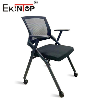 Tekerlekli Modern Stil Eğitim Koltuğu Nefes Alabilir Mesh Sırtlık Katlanabilir