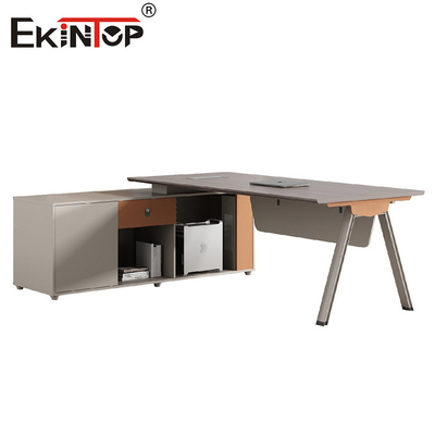 Ofis Alanına Uygun Modern Stil L Şekilli Yönetici Ofis Masası