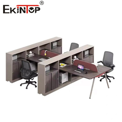 Modern Tasarım Ofis Masaüstü Bilgisayar Masaüstü Ahşap Modüler Kubuyleri Çalışma İstasyonları