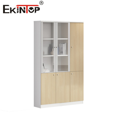 Ceviz rengi yüksek kaliteli dosya dolabı cam dolabı kapı depolama