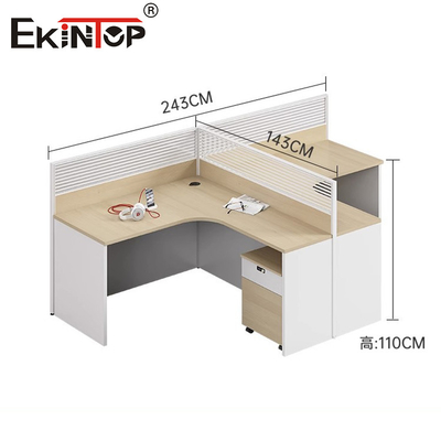 Çalışma Alanı için Modern L Şeklinde Yönetici İş İstasyonu Ofis Masası