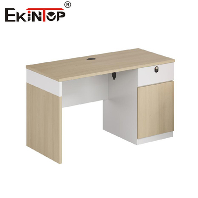 Walnut Ofis Masa Çekmecelerle Çalışan Masa Modern Stil