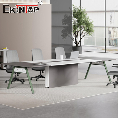 Ofis Mobilyaları Metal Bacaklar Modern Tarzı Ahşap Masaüstü Üretici