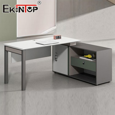 Bölme ve Saklama Dolabı ile Kişiselleştirilebilir Stil Ofis İş İstasyonu