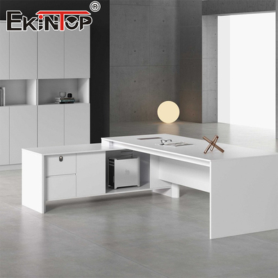 Ağaç Taşınabilir Masa Ofis Masa Mobilya Fabrikası Modern Stil