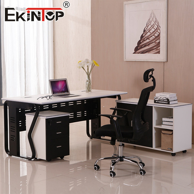 Modern Tarzı Ev Ofisi Masası Kabineli Masa
