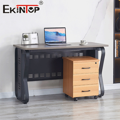 Ofis Mobilya Fabrikası Düşük Maliyetli Ofis Masası Ev Ofisi için Sabit Meşeli Meşel