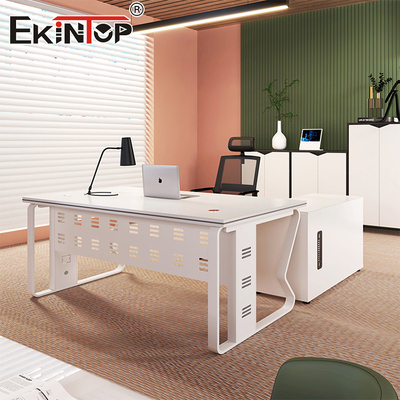 Modern Tarzı Ofis Yönetim Personeli Masası Özelleştirilebilir Ticari Masası