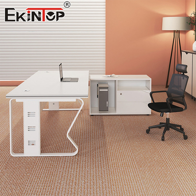 Modern Tarzı Ofis Yönetim Personeli Masası Özelleştirilebilir Ticari Masası
