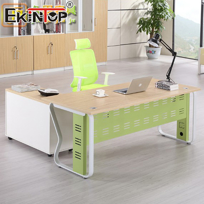 Walnut Müdürü Yönetim Ofisi Modern Tarzı Ahşap Köşe Masası