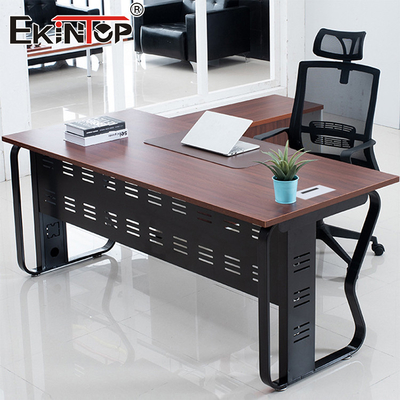 Ofis Masası Bilgisayar Masası Ahşap Köşe Masası Endüstriyel Tarzı Çalışan Masası
