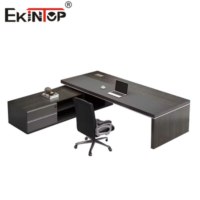 Özelleştirilebilir Klasik Stil Yöneticisi Masa Ofis Masası Çekmecelerle Büyük Masa