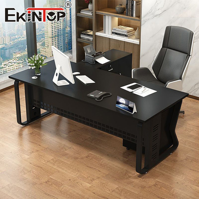 Beyaz Ev Ofisi Masaüstü Modern Stil Ahşap Malzeme Özel Masaüstü