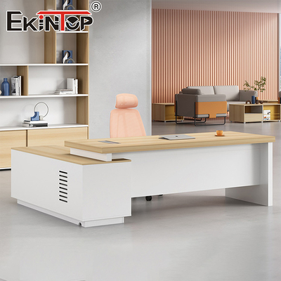 Özel Modern Tarzı Cevizli Ahşap Ofis Masası Tüm Modern Masa