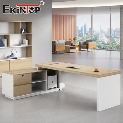 Özel Modern Tarzı Cevizli Ahşap Ofis Masası Tüm Modern Masa