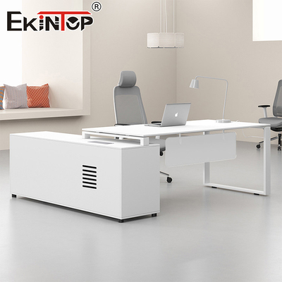 Beyaz Minimalist Tarzı Ofis Masası Ev Ofisi İçin Tüm Modern Masa
