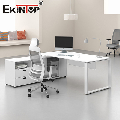 Beyaz Minimalist Tarzı Ofis Masası Ev Ofisi İçin Tüm Modern Masa