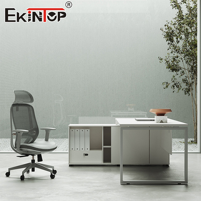 Şık Yan Dolaplı Modern Stil Ofis Masası Tüm Modern Masa