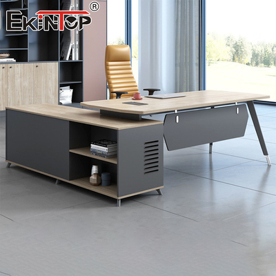 Modern tarzı Oak Yöneticisi Ofis Masası Yönetim Masası Çekmecelerle Özel