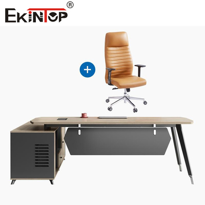 Modern tarzı Oak Yöneticisi Ofis Masası Yönetim Masası Çekmecelerle Özel
