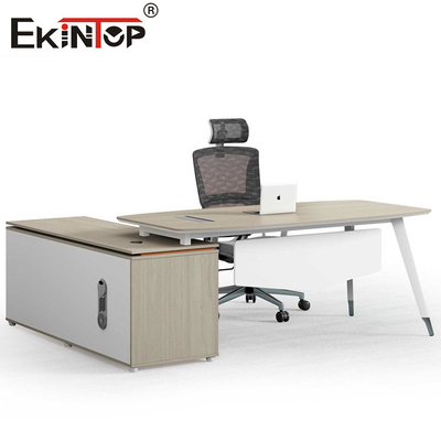 Oak Ofis Masası Modern Tarzı Yan Dolap Özel Yapılmış Masa