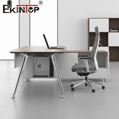 Minimalist Tasarım Beyaz Ofis Masası Ofis Alanı Takımı Özel Yapılmış