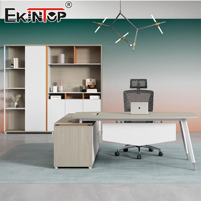 Minimalist Stil Yöneticisi Ofis Masası Modüler Masa Mobilyaları
