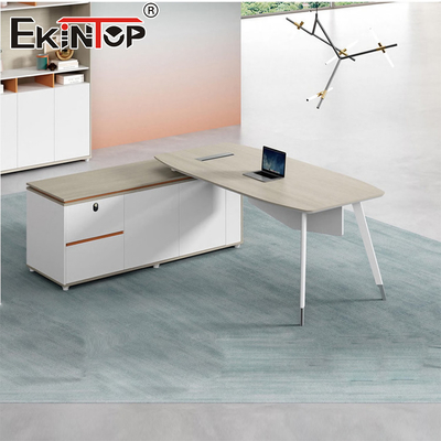 Minimalist Stil Yöneticisi Ofis Masası Modüler Masa Mobilyaları