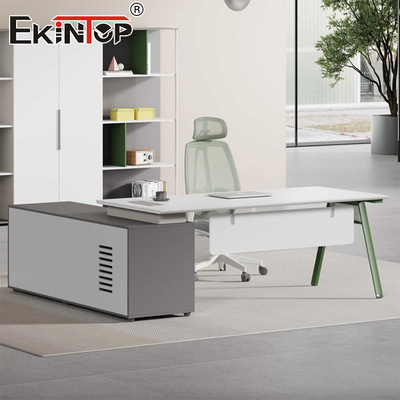 Modern Stil L Şekilli Ofis Masaları Ofis Mobilyaları Modüler Masa Mobilyaları
