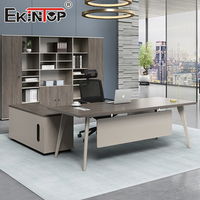 Modern L Şeklinde Ofis Bilgisayar Masası Modüler Masa Mobilyası Yönetici Yönetici Masası