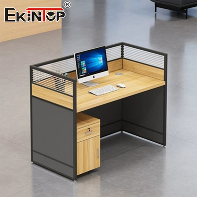 Walnut Ticari Tarzı Ofis Masa Çalışanlar Masa Küçük Masa Masa
