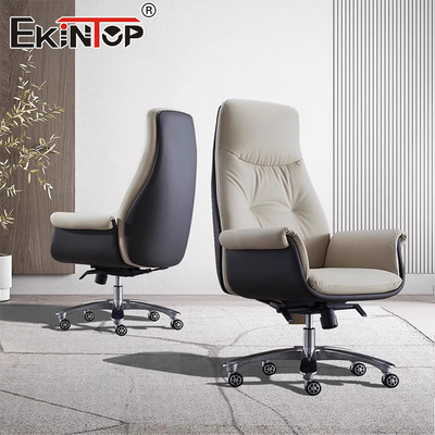 Yüksek Sırt PU Yürütme Ergonomik Deri Uyku Sandalyesi Ticari Ofis Sandalyeleri