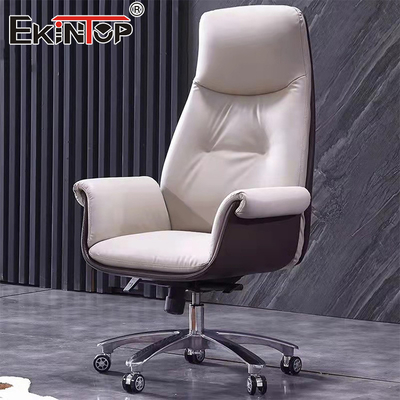 Yüksek Sırt PU Yürütme Ergonomik Deri Uyku Sandalyesi Ticari Ofis Sandalyeleri